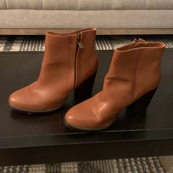 None Shoes - Women Brown Ankle Boots